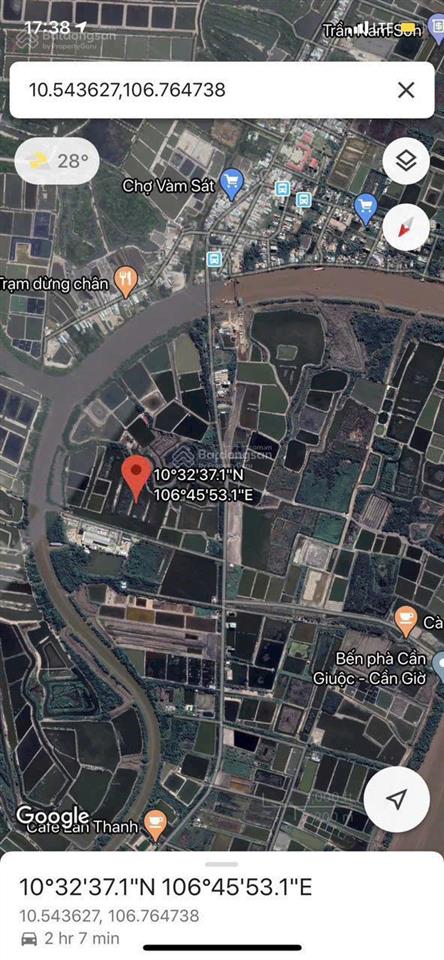 Bán 8,3 mẫu  đất mặt tiền lý nhơn, cần giờ, giá 230 tỷ