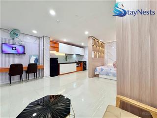 Căn studio full nội thất  tách bếp  gần đh công thương  nhà mới xây 100%