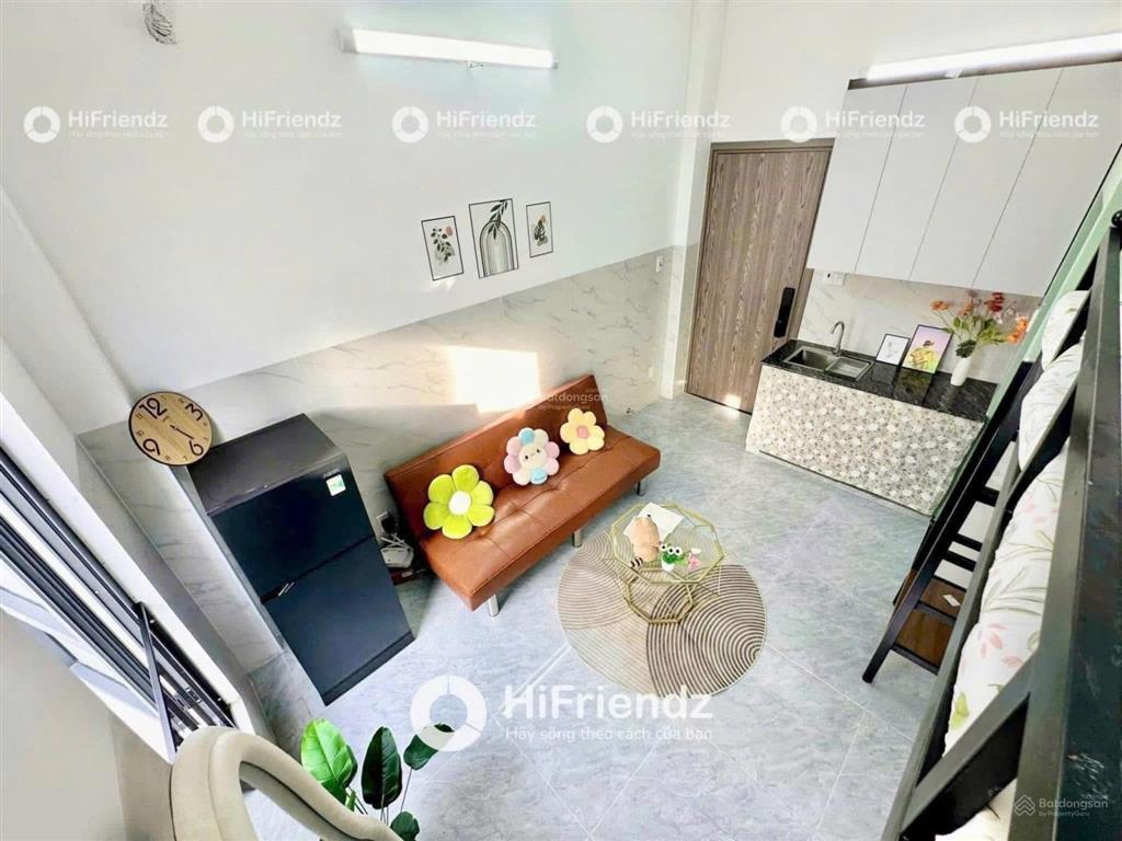 Studio ban công, giường tầng full nội thất, nhà mới xây  gần đầm sen