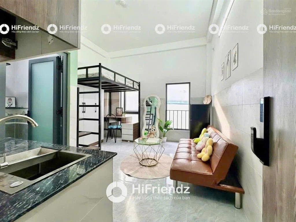 Studio ban công, giường tầng full nội thất, nhà mới xây  gần đầm sen