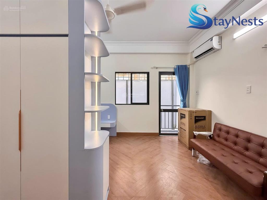 Studio ban công, tách bếp full nội thất, máy giặt riêng  cho nuôi pet
