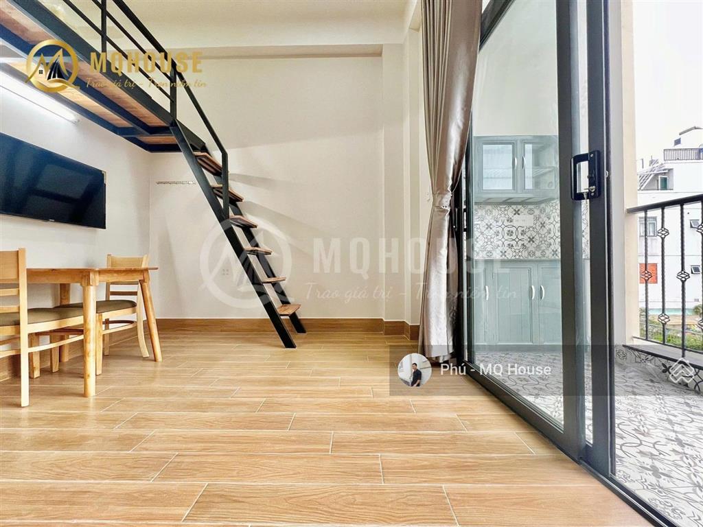 Cho thuê ch 2pn cửa sổ  balcony 65m2 full nt có mgr ngay nguyễn xí  bình thạnh  nơ trang long