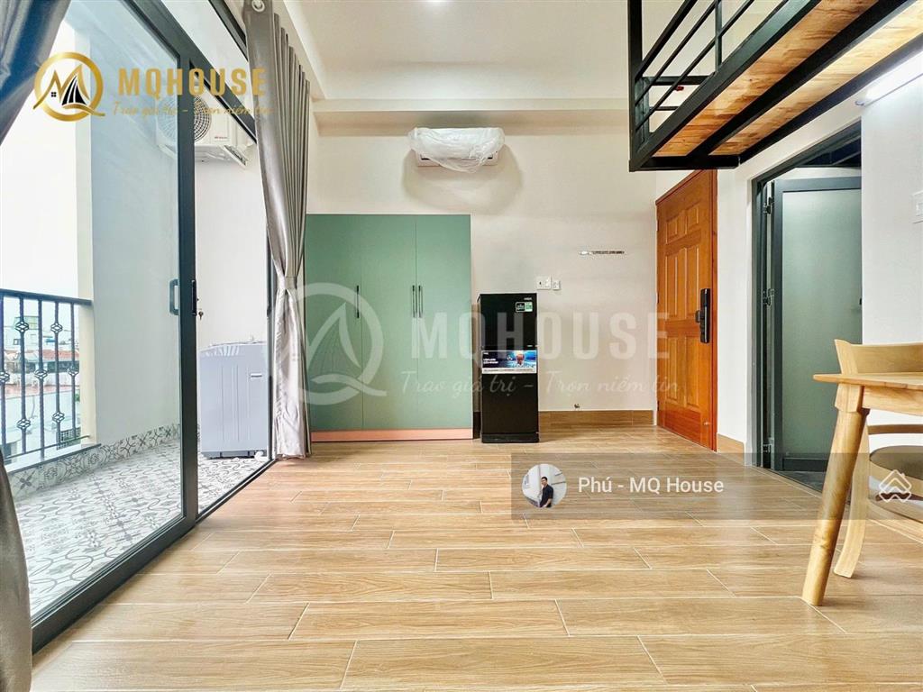 Cho thuê ch 2pn cửa sổ  balcony 65m2 full nt có mgr ngay nguyễn xí  bình thạnh  nơ trang long