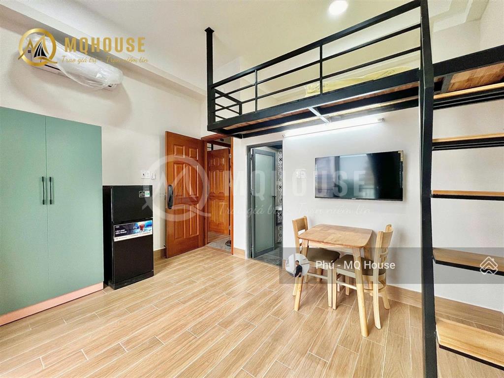 Cho thuê ch 2pn cửa sổ  balcony 65m2 full nt có mgr ngay nguyễn xí  bình thạnh  nơ trang long