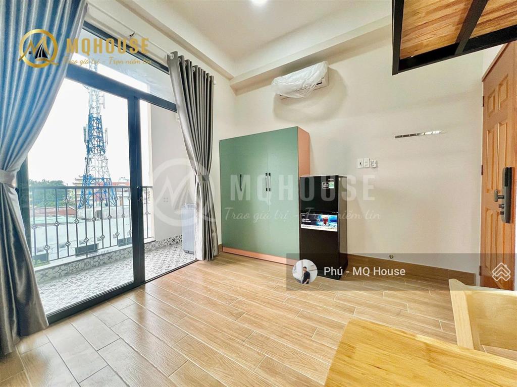 Cho thuê ch 2pn cửa sổ  balcony 65m2 full nt có mgr ngay nguyễn xí  bình thạnh  nơ trang long