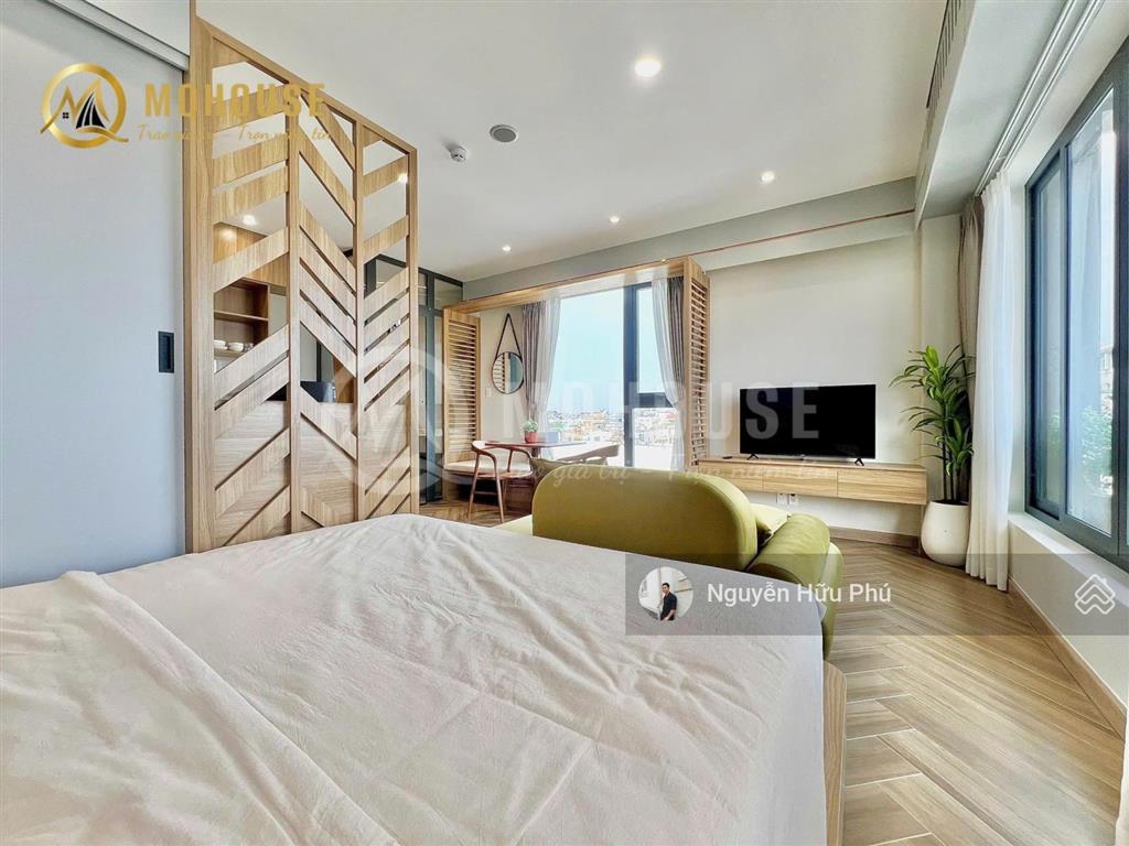 Cho thuê ch 1pn balcon 55m2 | full nt mới 100% | phan đăng lưu | ngã tư phú nhuận | phan xích long