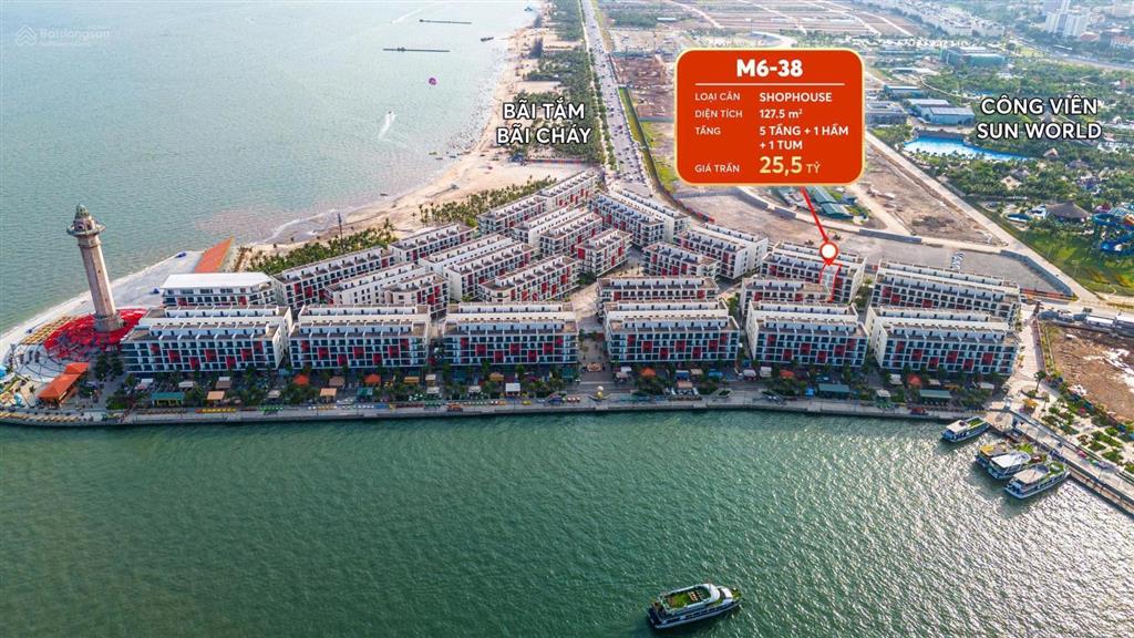 Quỹ ngoại giao bán sớm chiết khấu cao shophouse mặt cảng tàu, mặt đường kỳ quan bãi cháy, hạ long
