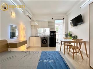 Cho thuê studio mini ban công mới 100%. ngay chân cầu kiệu. máy giặt riêng, thang máy hầm xe