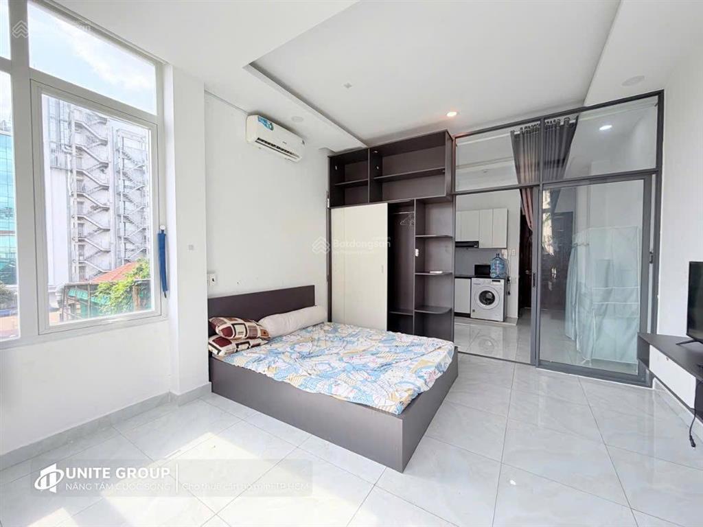 Căn hộ 1 phòng ngủ có máy giặt sấy riêng ngay phố đi bộ, công viên 23 tháng 9, bùi viện, ga metro