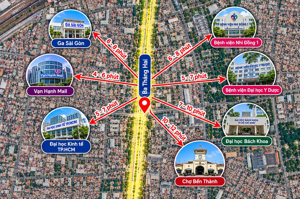 Bán đất quận 10  giá 4,25 tỷ/75m2  ba tháng hai  gần ga sài gòn  hẻm xe hơi 6m  sổ riêng