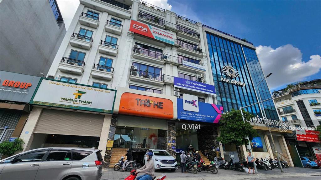 Nhà mặt phố nguyễn quốc trị  mạc thái tổ 110m 8 tầng mt7m đẹp phố