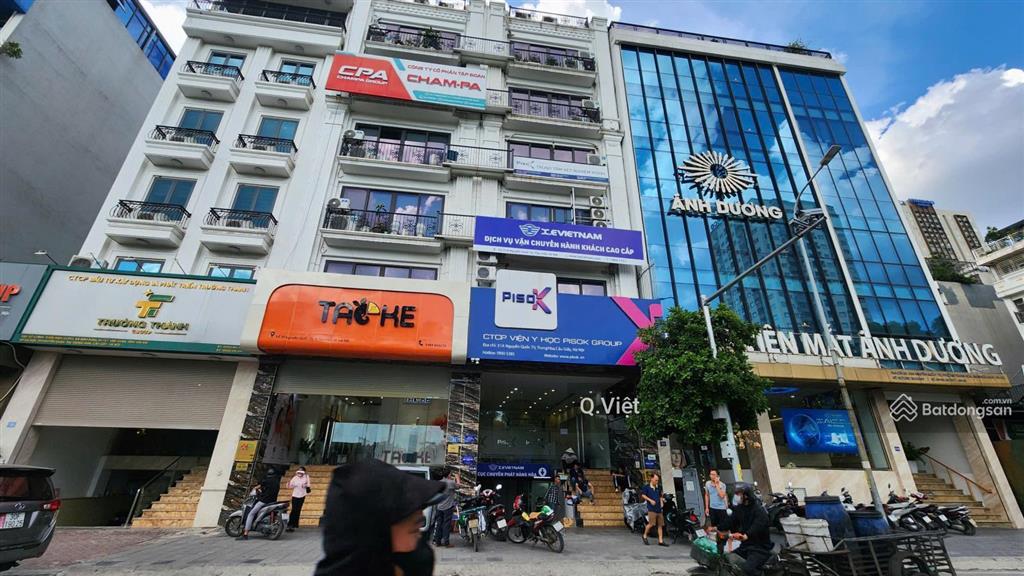 Nhà mặt phố nguyễn quốc trị  mạc thái tổ 110m 8 tầng mt7m đẹp phố