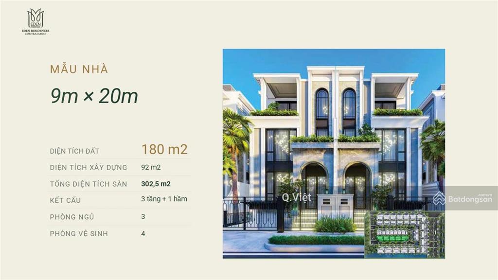 Biệt thự ciputra khu p 180m2 4 tầng có hầm mặt tiền 9m, căn vip đẹp view hồ
