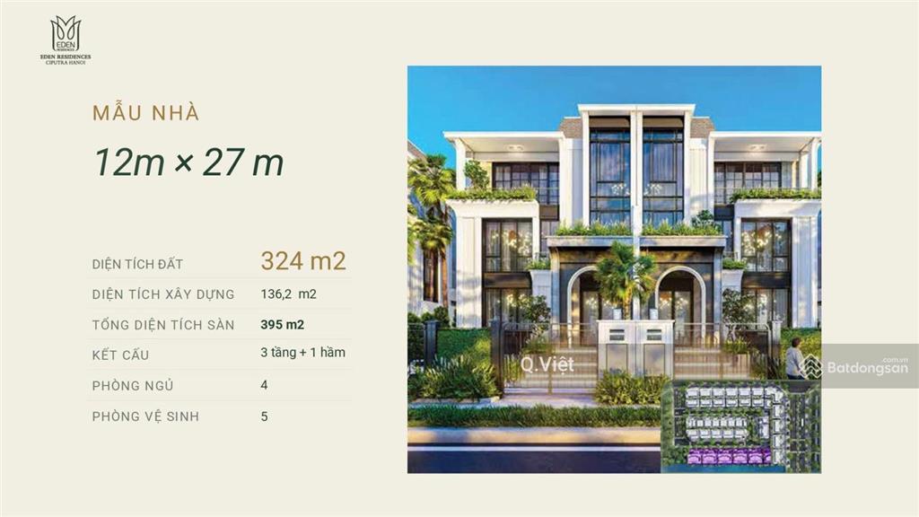 Biệt thự ciputra khu p 180m2 4 tầng có hầm mặt tiền 9m, căn vip đẹp view hồ