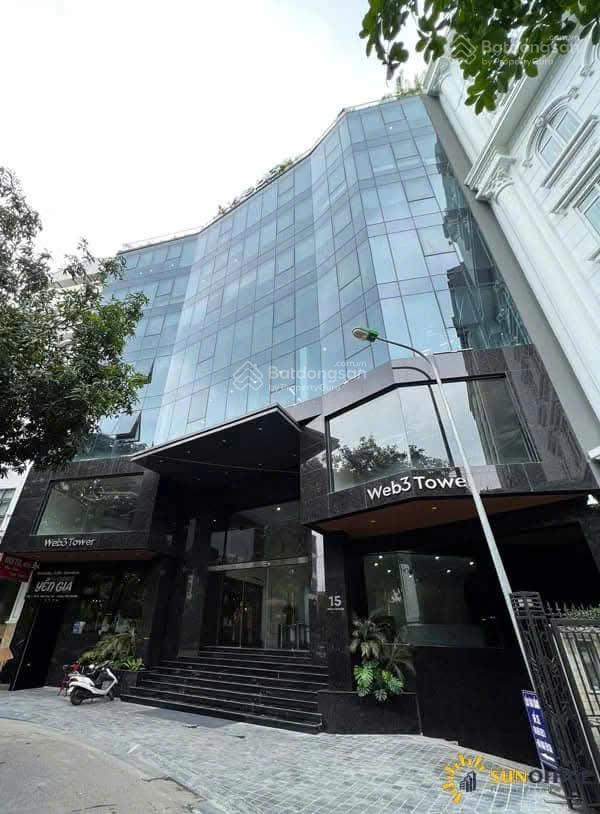 Nhà mặt phố hoàng ngân 406m2 lô góc 10 tầng mặt tiền 16m siêu vip