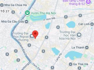 Nhà mặt phố chùa láng 121m² 9 tầng 1 tầng hầm 2 mặt phố view thoáng, gần hồ, kinh doanh đỉnh
