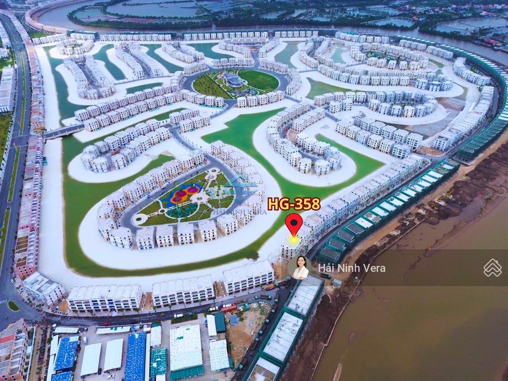 Căn song lập nở hậu độc bản 199 m2 biển riêng sau nhà tại khu hoàng gia vinhomes vũ yên
