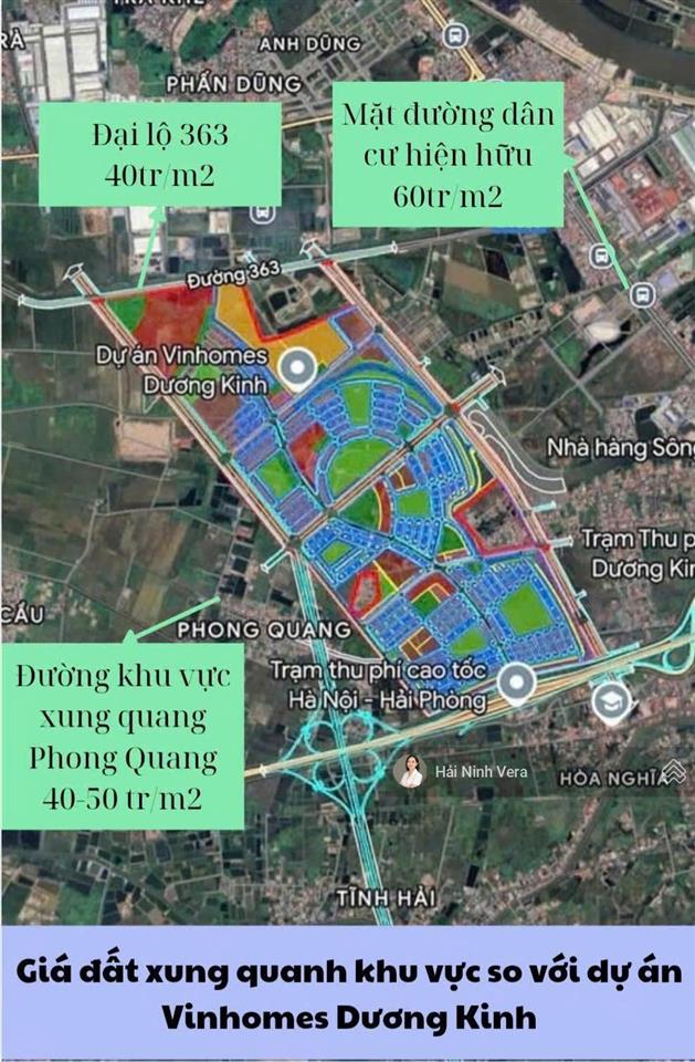 Bán nhanh căn liền kề phân khu thiên hà diện tích 112.2m2 tại dương kinh giá chỉ 7.1 tỷ