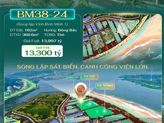 Bán căn biệt thự song lập ngay gần công viên mà giá chỉ hơn 13 tỷ sở hữu 162m2 quá đẹp