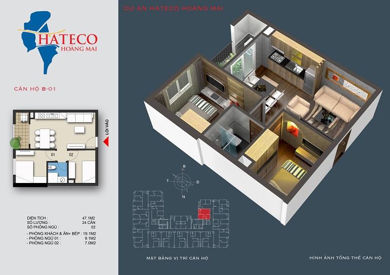 Em chính chủ bán căn 2pn , 3,95tỷ, 52m2, view đẹp, tầng trung, full nội thất xịn để ở. tòa hateco