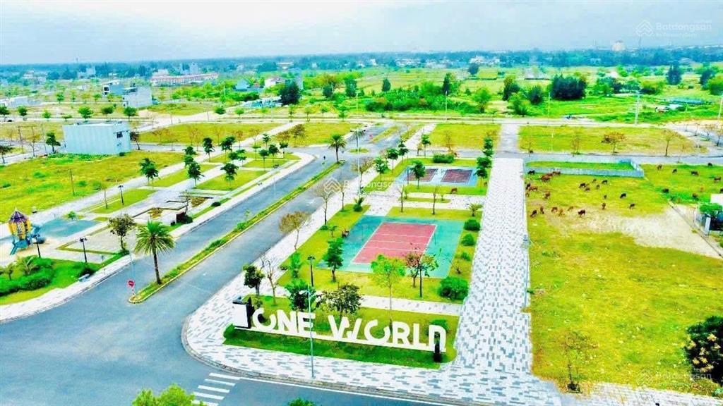 Chính chủ, bán rẻ lô kề góc khu biệt thự one world đường 21m sổ hồng sẵn, sát khu biệt thự victoria