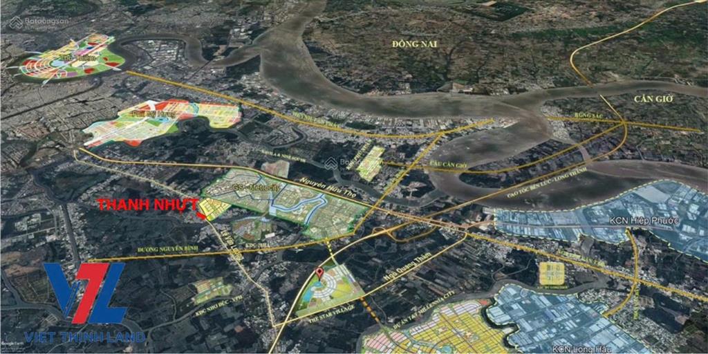 1 nền biệt thự song lập kdc thanh nhựt 200m2, đường lê văn lương, nhà bè