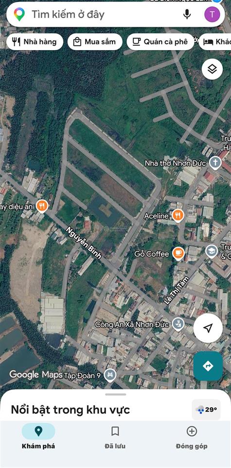 Chuyển nhượng gần 1.230m2 mặt tiền hơn 25m địa thế đất nở hậu như túi lộc, xã nhơn đức, nhà bè