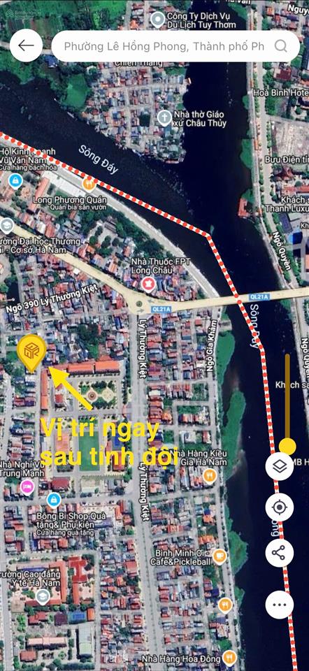 Chính chủ bán đất tổ 2  lê hồng phong, nội thành phủ lý