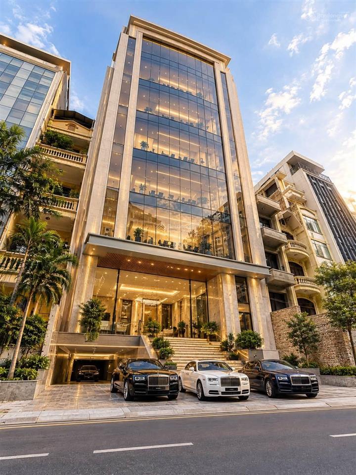 Mặt phố ô chợ dừa đống đa, diện tích lớn 200m x 9 tầng thông sàn đủ giấy phép, mới đẹp, giá 158 tỷ