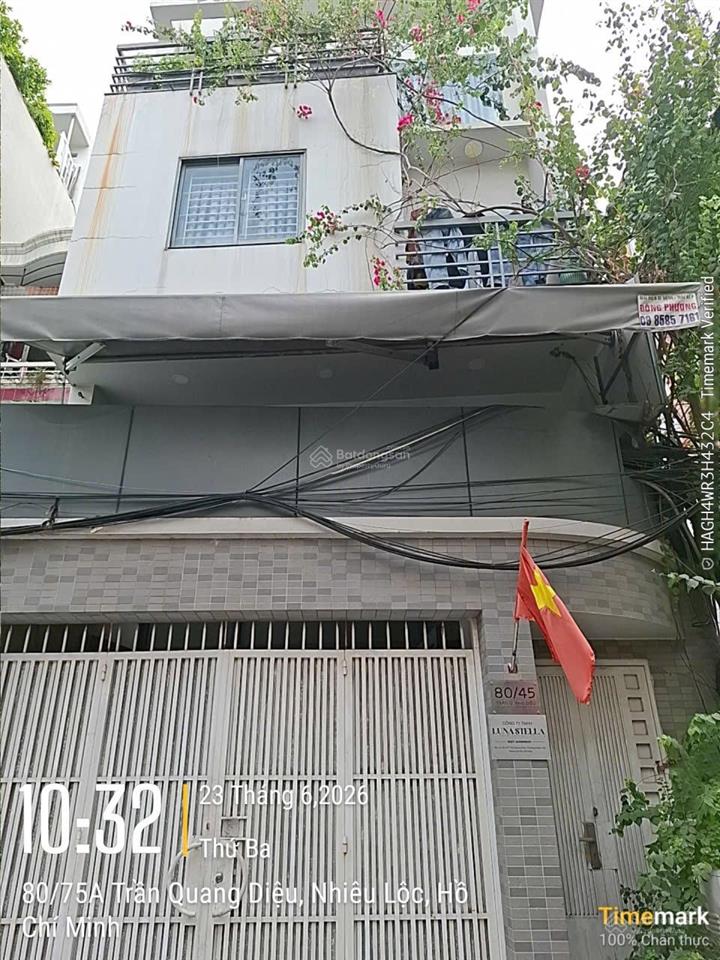 Bán gấp nhà hxh 80 trần quang diệu, p14, quận 3 (6,5mx14m nở hậu 8m) 3 tầng, 19,9 tỷ tl