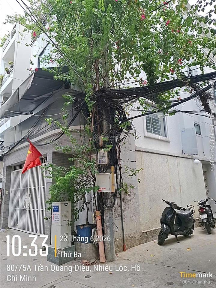 Bán gấp nhà hxh 80 trần quang diệu, p14, quận 3 (6,5mx14m nở hậu 8m) 3 tầng, 19,9 tỷ tl