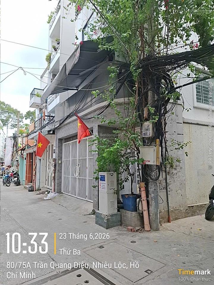 Bán gấp nhà hxh 80 trần quang diệu, p14, quận 3 (6,5mx14m nở hậu 8m) 3 tầng, 19,9 tỷ tl