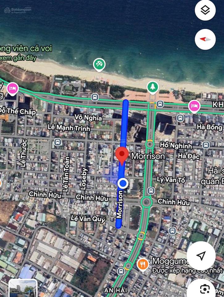 Bán nhà lô góc mặt phố morrison sơn trà, kinh doanh sầm uất, diện tích 106m  3 tầng  ngang 6m.