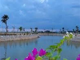 Đất đấu giá cc, sổ đỏ, mặt tiền 9m mặt hồ, giá cắt lỗ