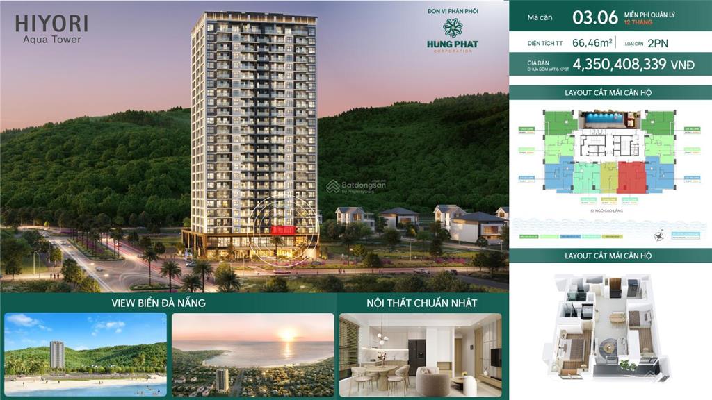 1 căn hộ hiyori trực diện biển sơn trà đà nẵng giá gốc chủ đầu tư