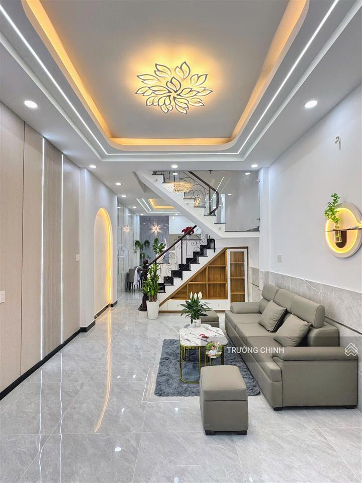 Hương lộ 2  nhà 4tầng  hẻm 8m  4 x 13  k lộ giới  full nt  6 tỷ hơn