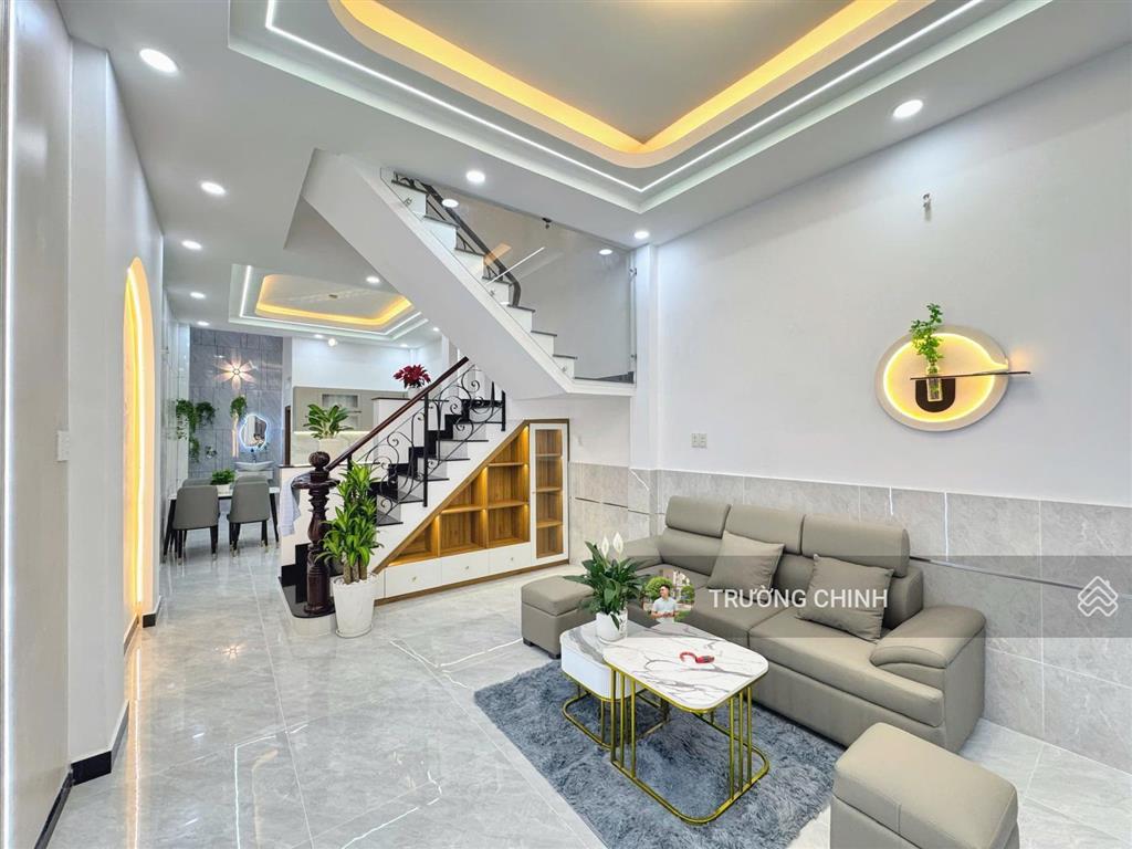 Hương lộ 2  nhà 4tầng  hẻm 8m  4 x 13  k lộ giới  full nt  6 tỷ hơn