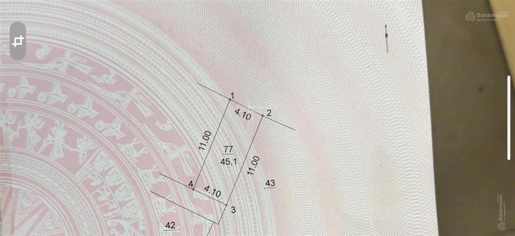 Lô đất ngay sát mặt đường bà triệu hà trì đa sỹ. sát ngay kđt xala. 45m2 mt 4,1m 7,7tỷ, 0982 079 ***