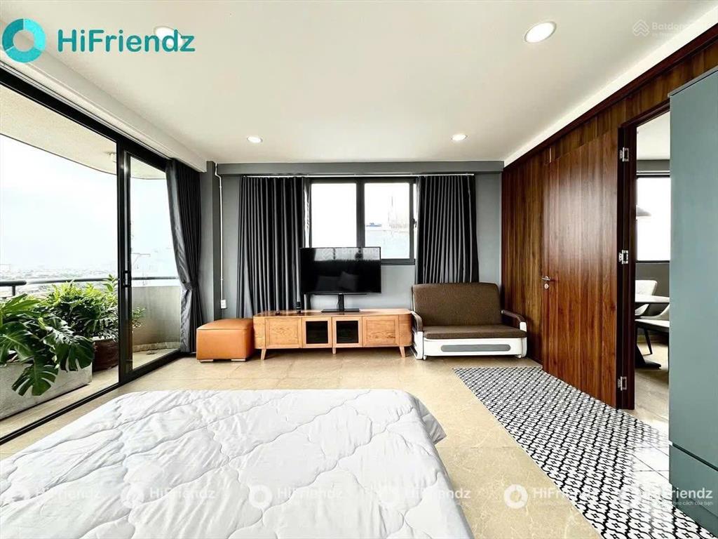 Cho thuê căn hộ ngay trung tâm bình thạnh, full nội thất 42m2, khu vạn kiếp, ban công cửa sổ lớn.