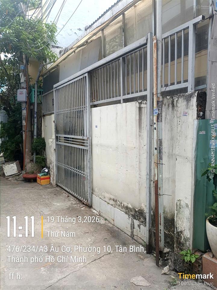 Hẻm xe hơi âu cơ phường 10 tân bình dt 4.5x8m (2tầng) nhà còn mới đẹp. giá 4,5 tỷ thương lượng