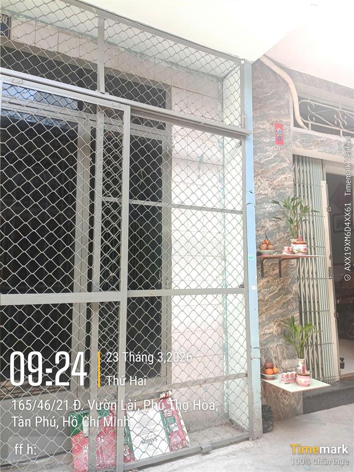 165// vườn lài, phường phú thọ hòa, quận tân phú. diện tích 4x8m (1 trệt, 1 lầu sân thượng)