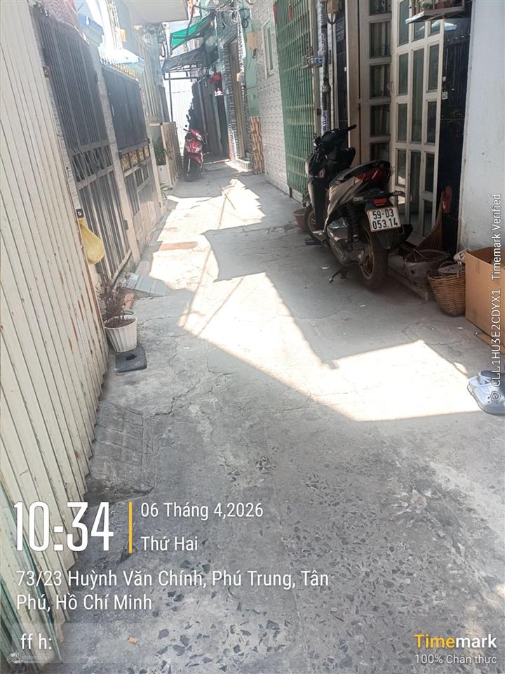 Chủ gửi. huỳnh văn chính, phường phú trung, quận tân phú, dt 3.9x9m. kết cấu 1 trệt 2 tầng 3 phòng
