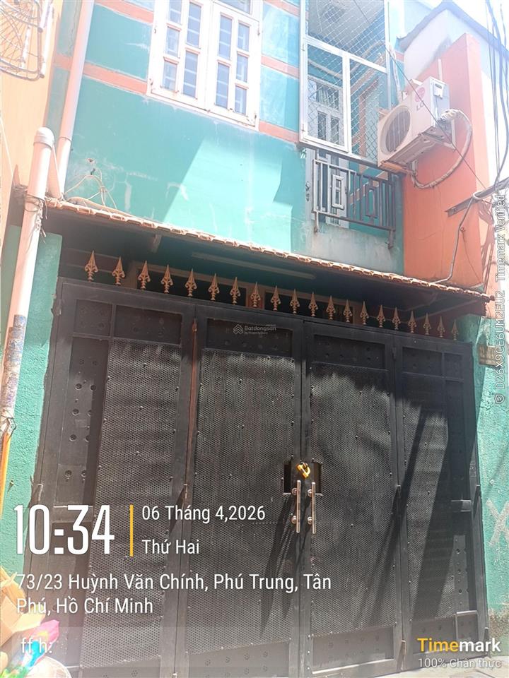 Chủ gửi. huỳnh văn chính, phường phú trung, quận tân phú, dt 3.9x9m. kết cấu 1 trệt 2 tầng 3 phòng