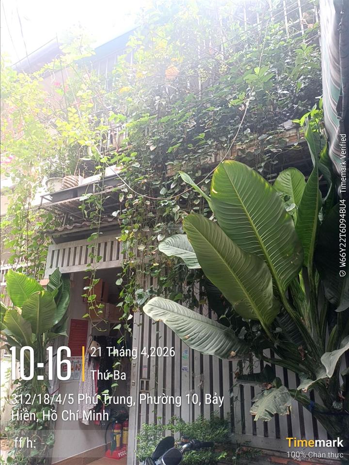 127// ni sư huỳnh liên phường 10 tân bình. diện tích 4.5x12m, 2 lầu