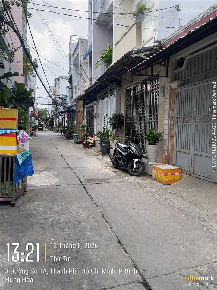 Đường 1a bình hưng hòa a hẻm rộng buôn bán tốt không ngập nước khu sầm uất