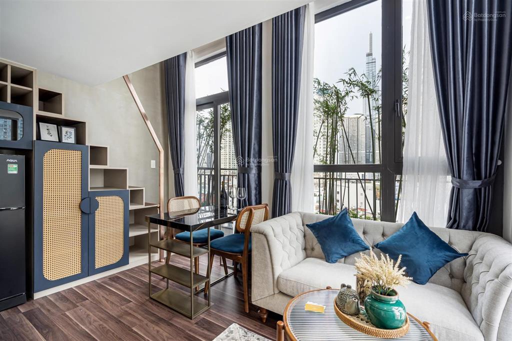 Cho thuê căn hộ cao cấp full nt 1 phòng ngủ  studio quận 1 giáp cầu thị nghè giáp thảo cầm viên