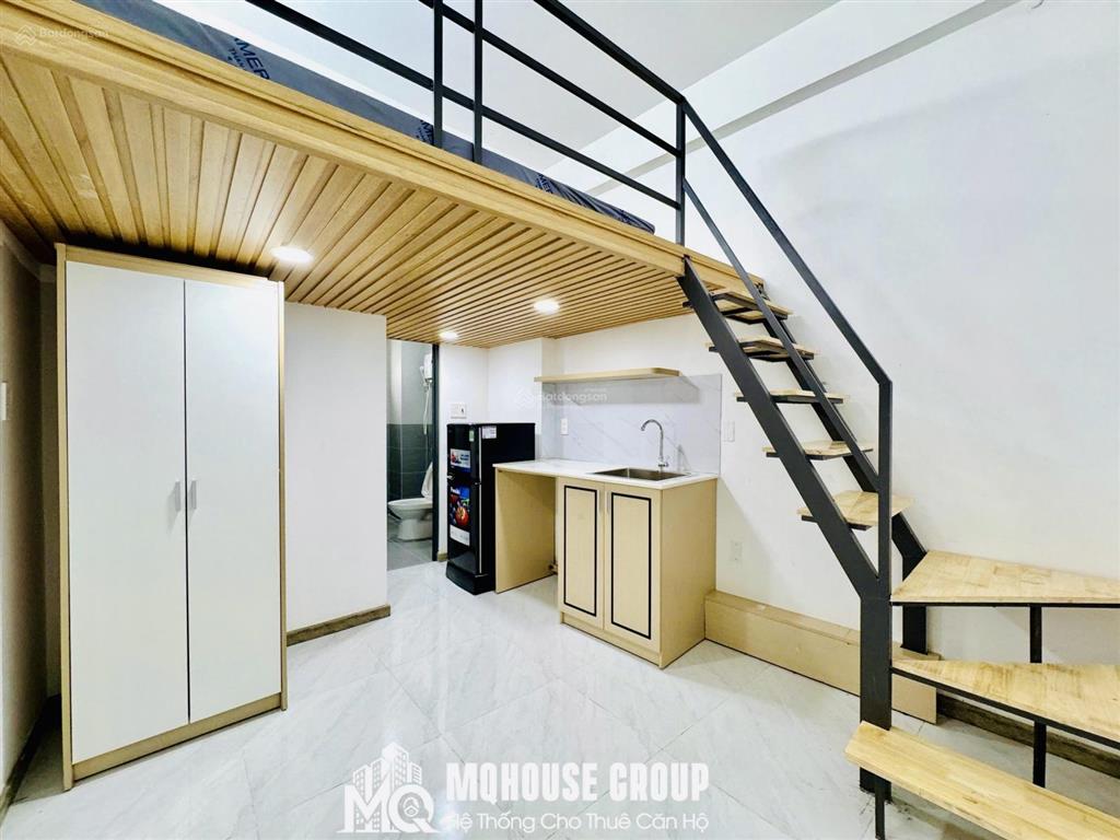 Cho thuê duplex mới xây gần phan văn trị, nơ trang long full nt thang máy hầm xe