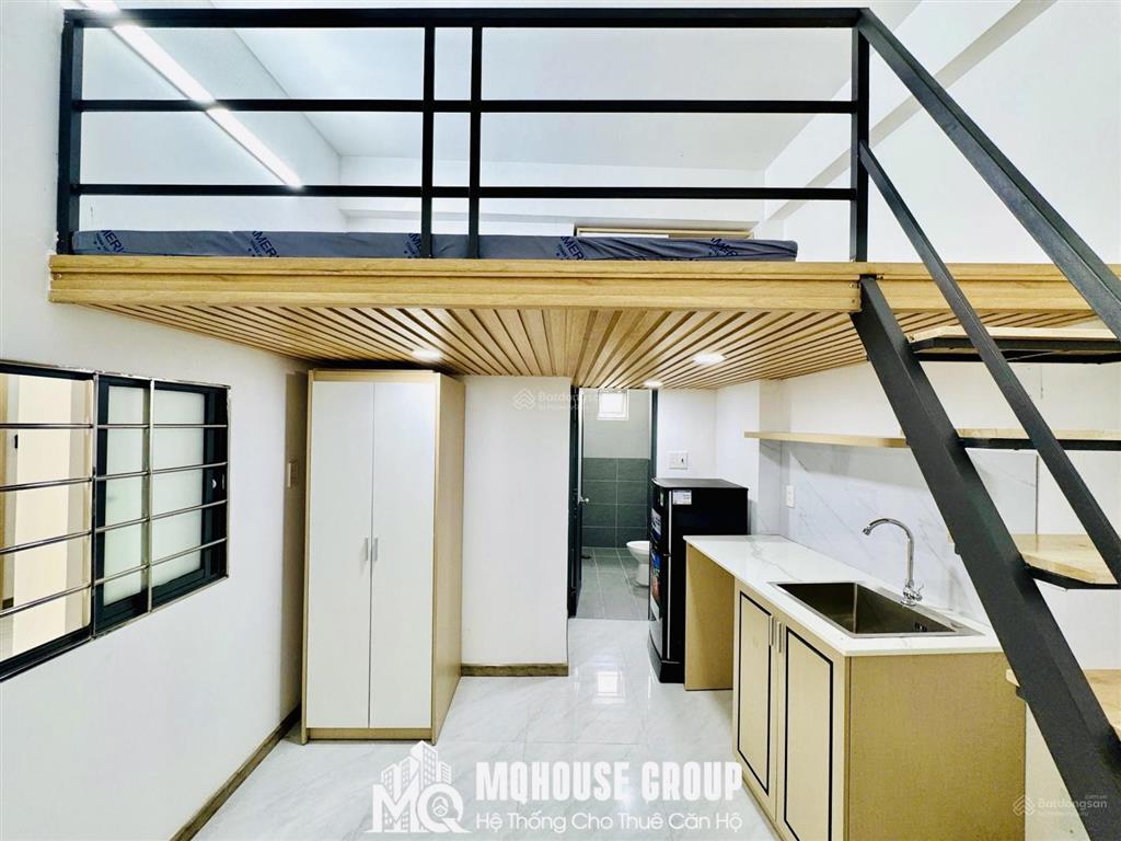 Cho thuê duplex mới xây gần phan văn trị, nơ trang long full nt thang máy hầm xe