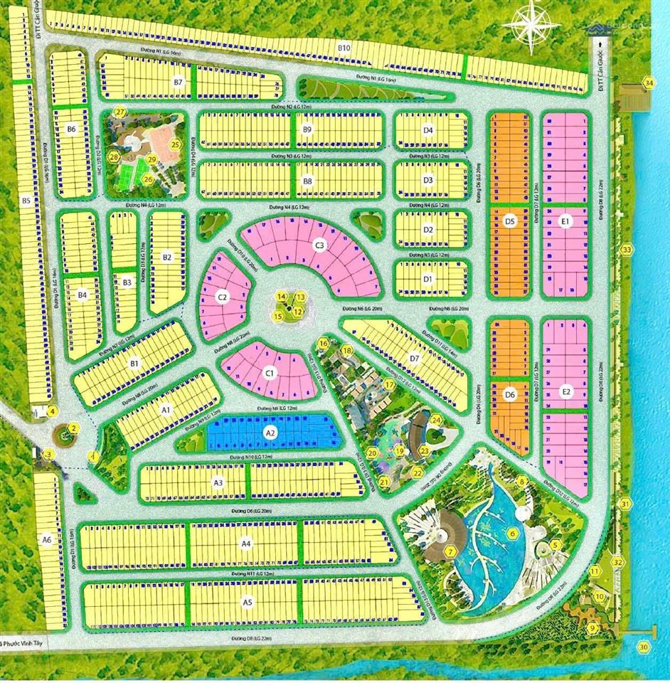 Bán lô đất vị trí đẹp khu dân cư saigon river park cần giuộc  cafe mộc, liền kề vin group