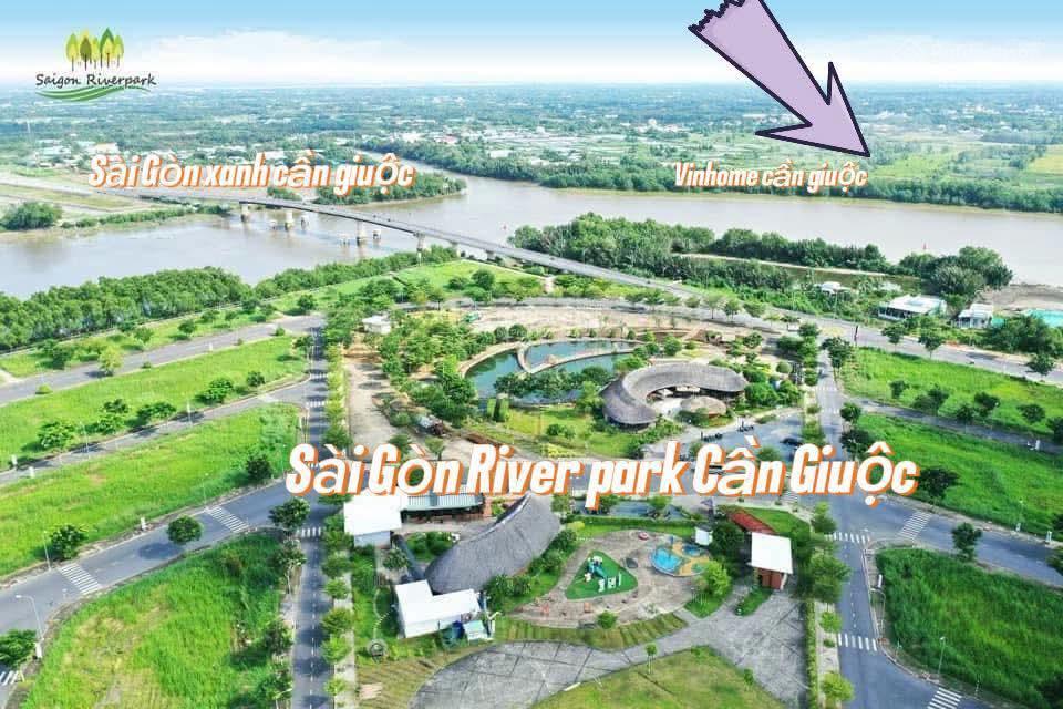 Bán lô đất 6x17.5m khu dân cư saigon river park cần giuộc, liền kề vin group, sổ hồng riêng